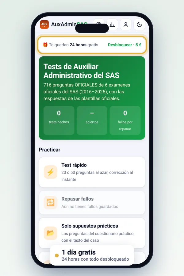 Inicio con la prueba gratis